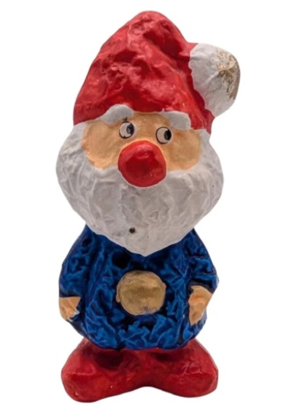 Festive Gnome Figurine in Red, Blue & White